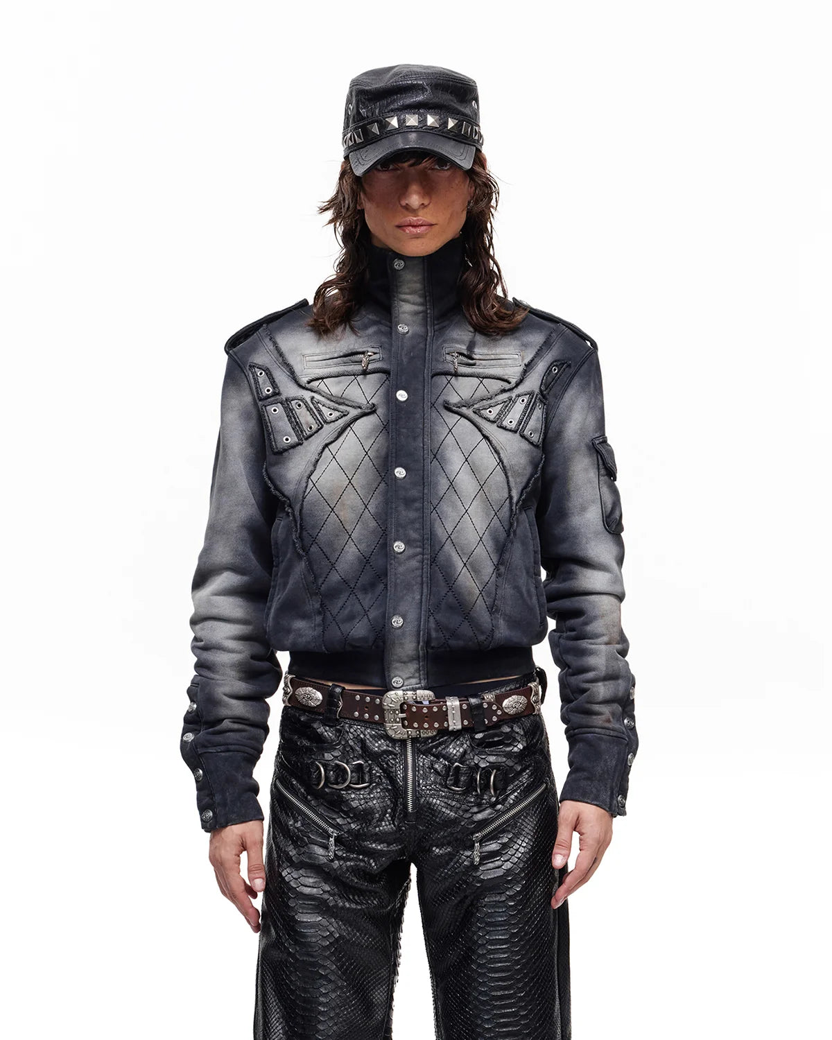 Personsoul Armor-Panel Slim-Fit Jacket Black
