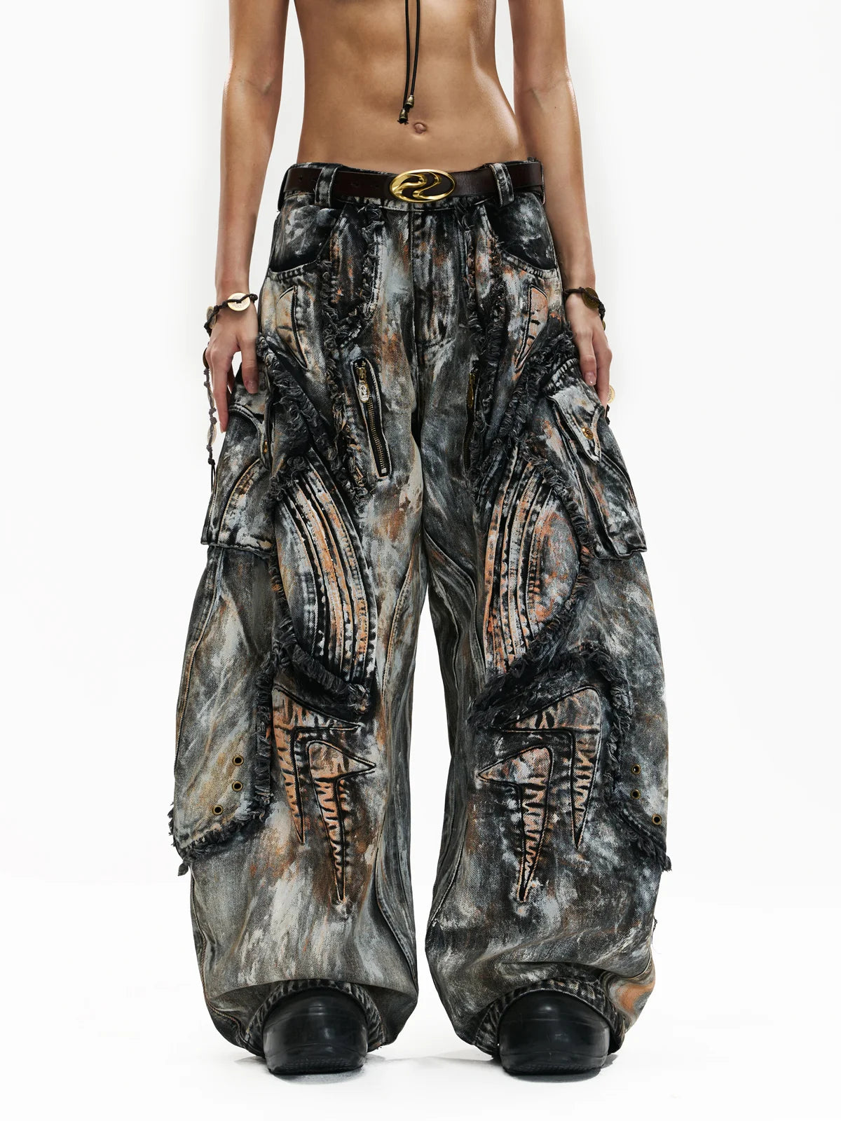 Graffiti Mud Wash Baggy Jeans (only 60 pieces)