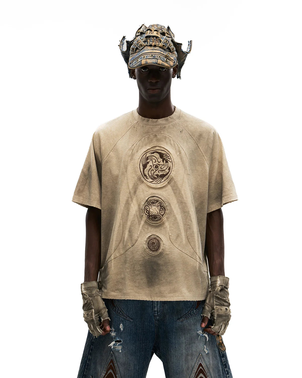 Personsoul鳳凰トーテムサークルTシャツ - personsoul