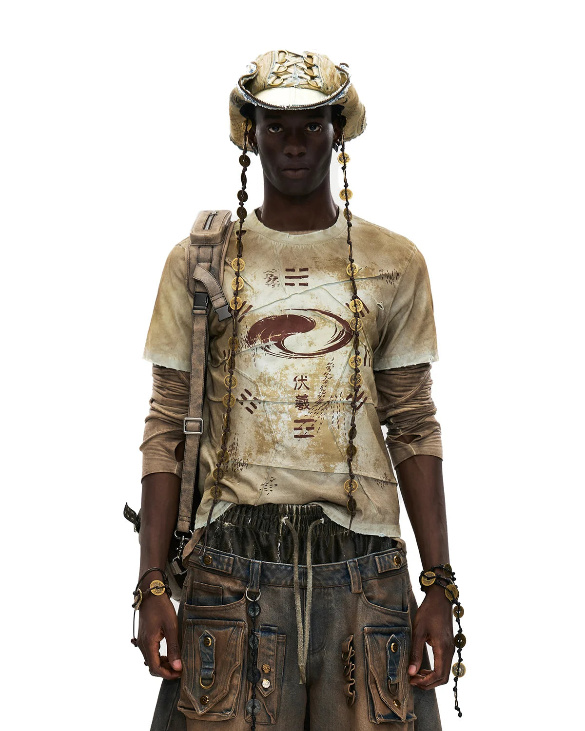 Personsoul Bagua Fuxi Printed T-Shirt