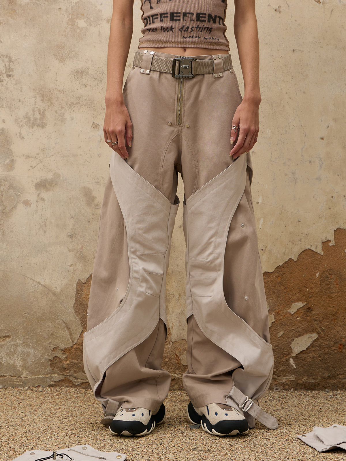 Personsoul Irregular Structured Pant