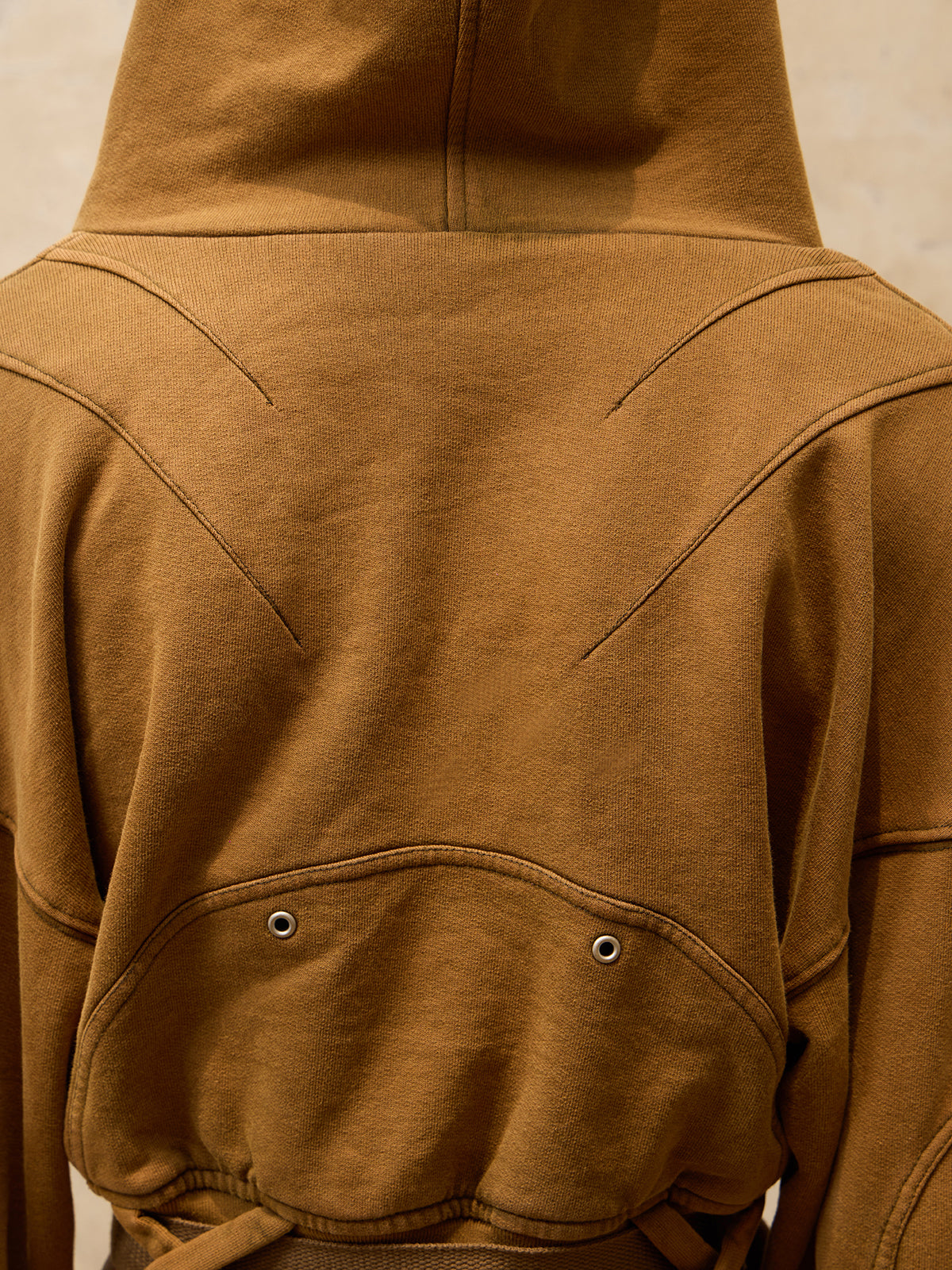 Personsoul Mutiple Pocket Short Hoodie