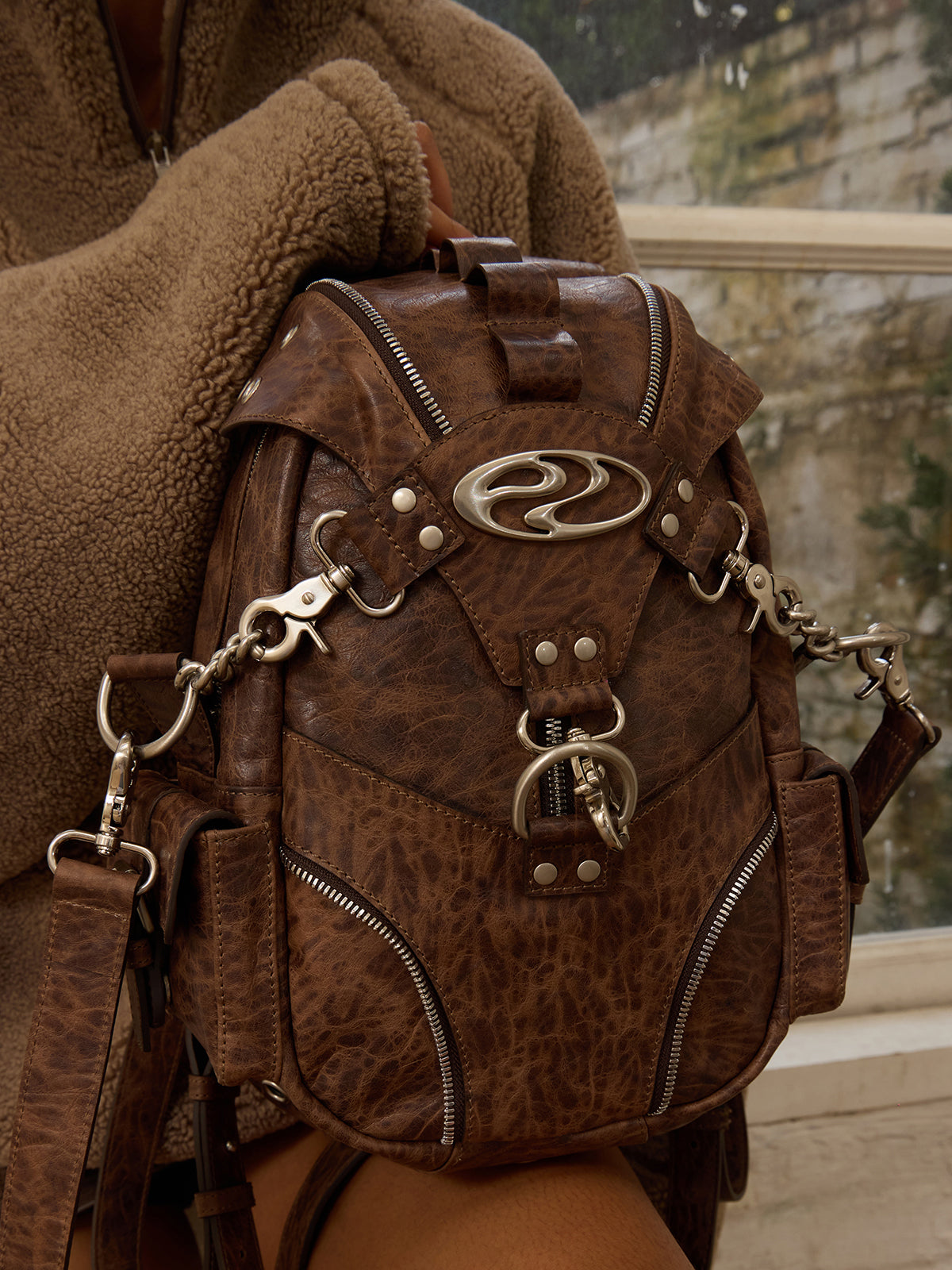 backpack style leather handbags Personsoul Backpack Bag – personsoul