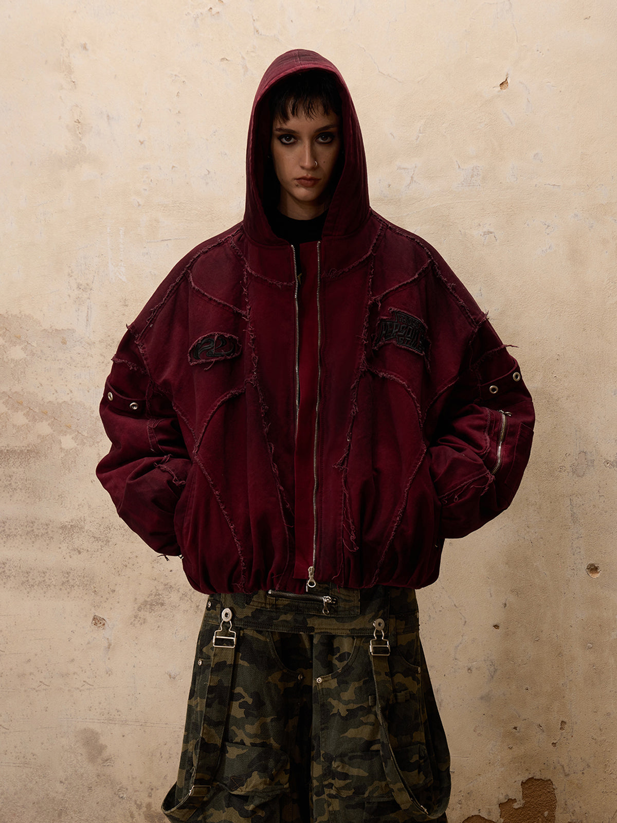Personsoul Hand Brushed Dirty Cotton Coat