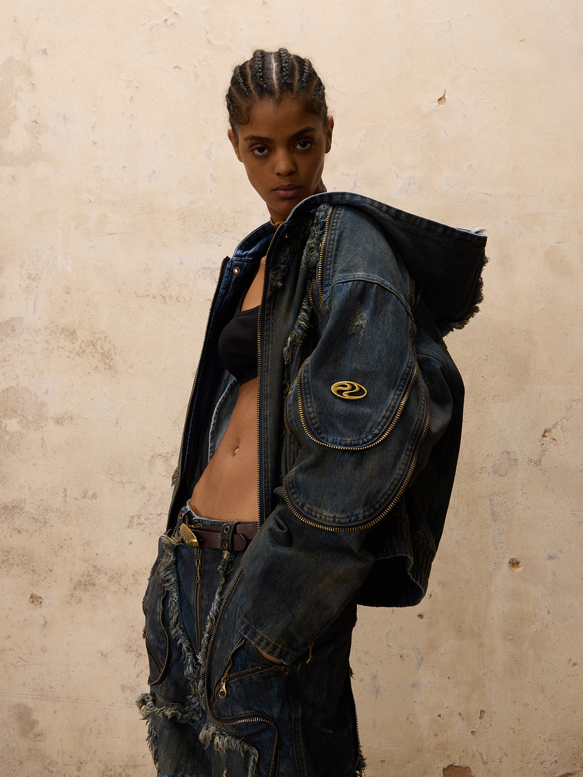 Personsoul Alians Dirty Denim Coat