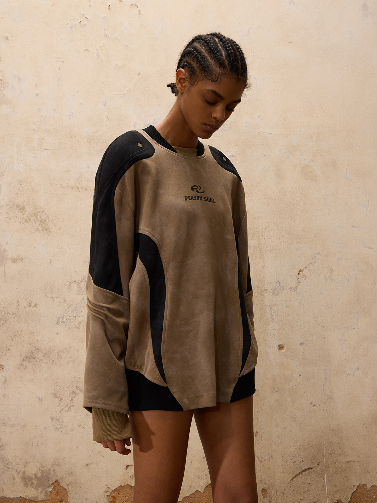 Personsoul Distressed Sweatshirt