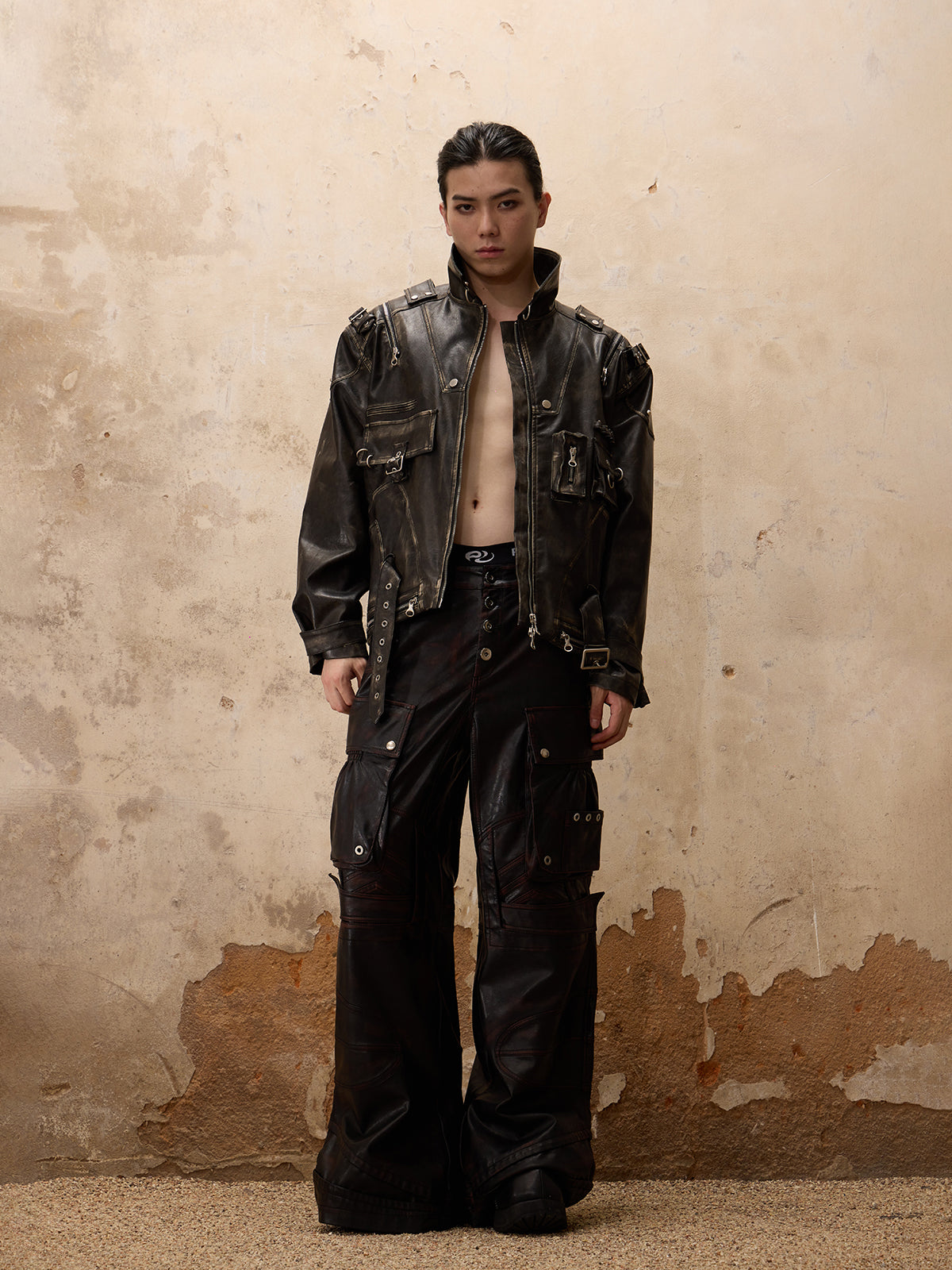 Personsoul Beetle Faxu-Leather Pant