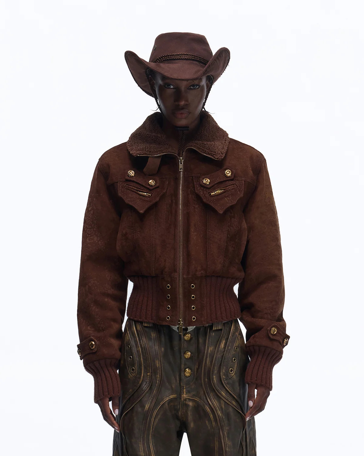 Personsoul Silk-finished Nubuck Cowhide Vintage Jacket(Limited 100