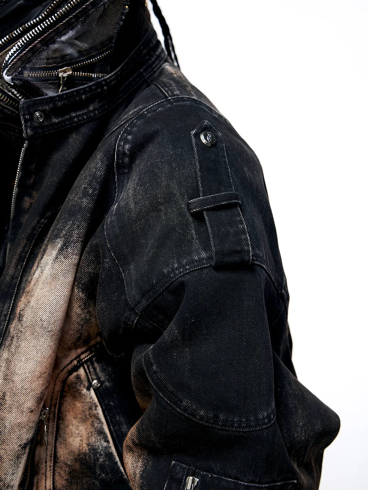 Personsoul Dirty Wash Denim Jacket