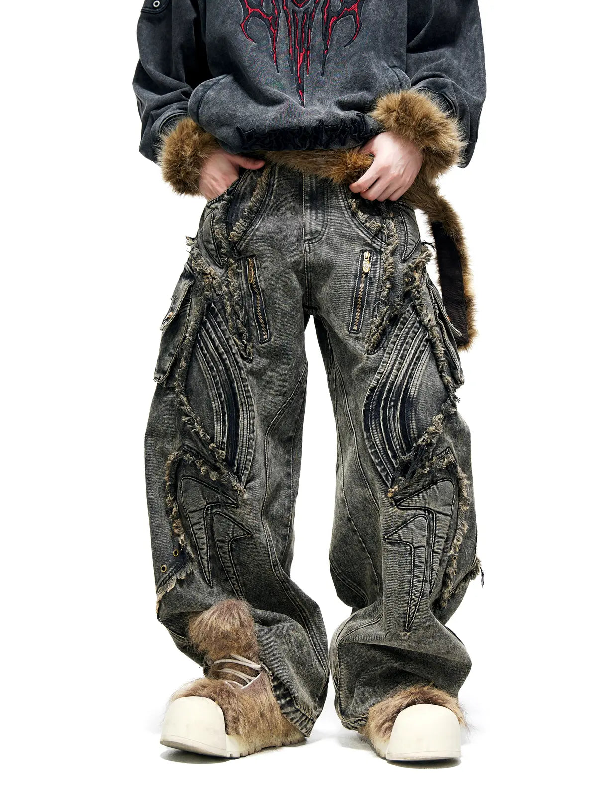 PERSONSOUL Alians Jeans グレーデニムジーンズ 25ss PERSONSOUL Alians Jeans グレーデニムジーンズ 25ss