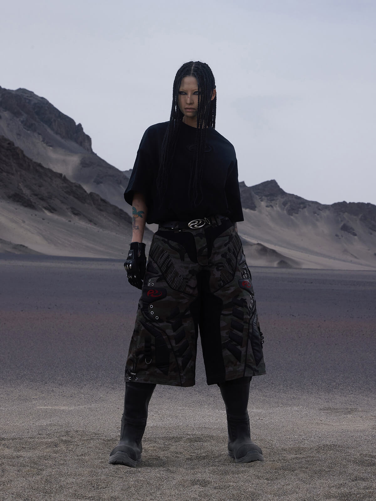 Personsoul Racing Camo Cargo Jorts