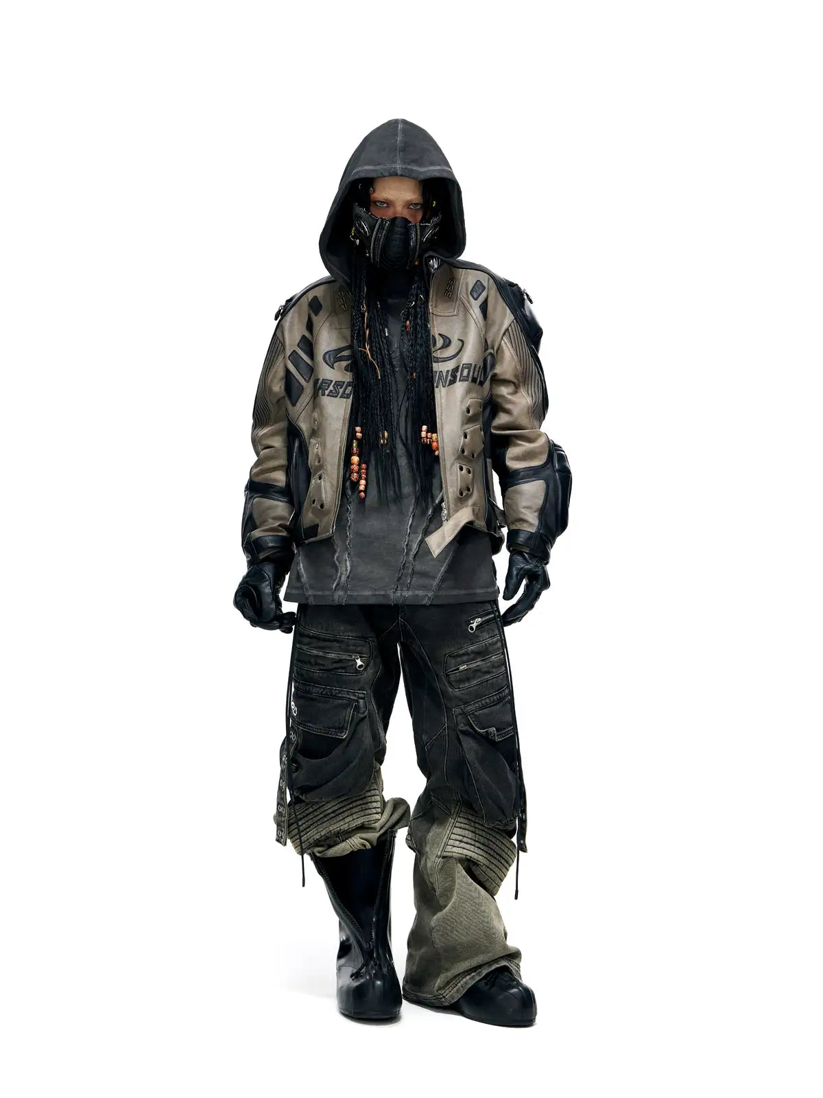 Personsoul Sheepskin Racing Jacket