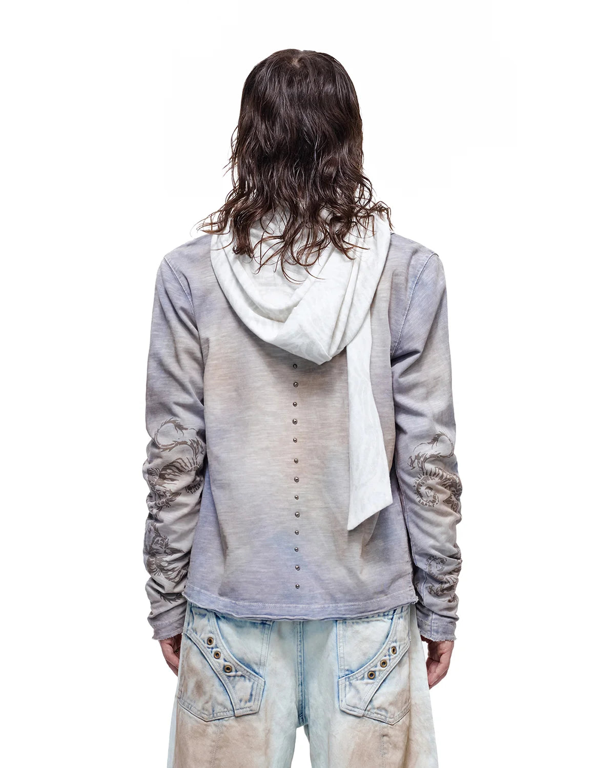 Personsoul Structured Cardigan Blue