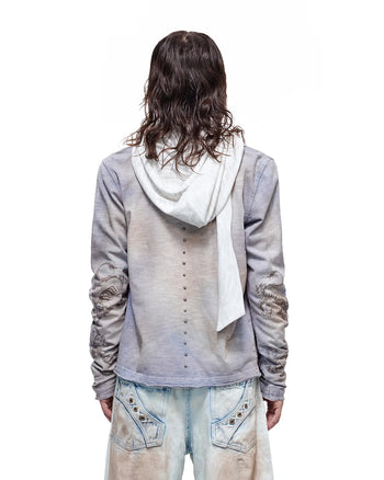 Personsoul Structured Cardigan Blue