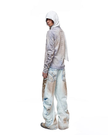 Personsoul Structured Cardigan Blue