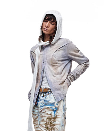 Personsoul Structured Cardigan Blue