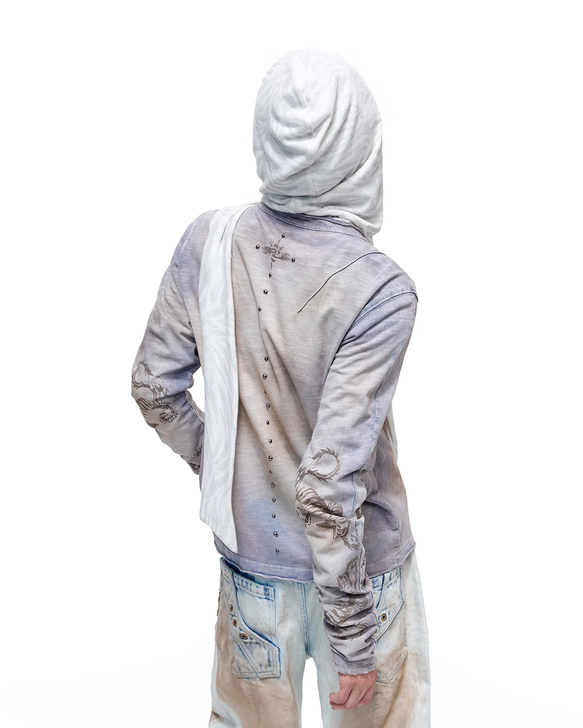 Personsoul Structured Cardigan Blue