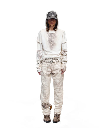 Personsoul Double-Layer Animal Print Hoodie