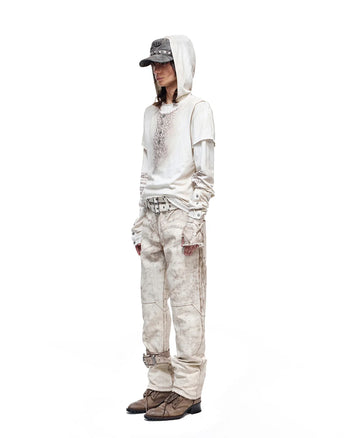 Personsoul Double-Layer Animal Print Hoodie