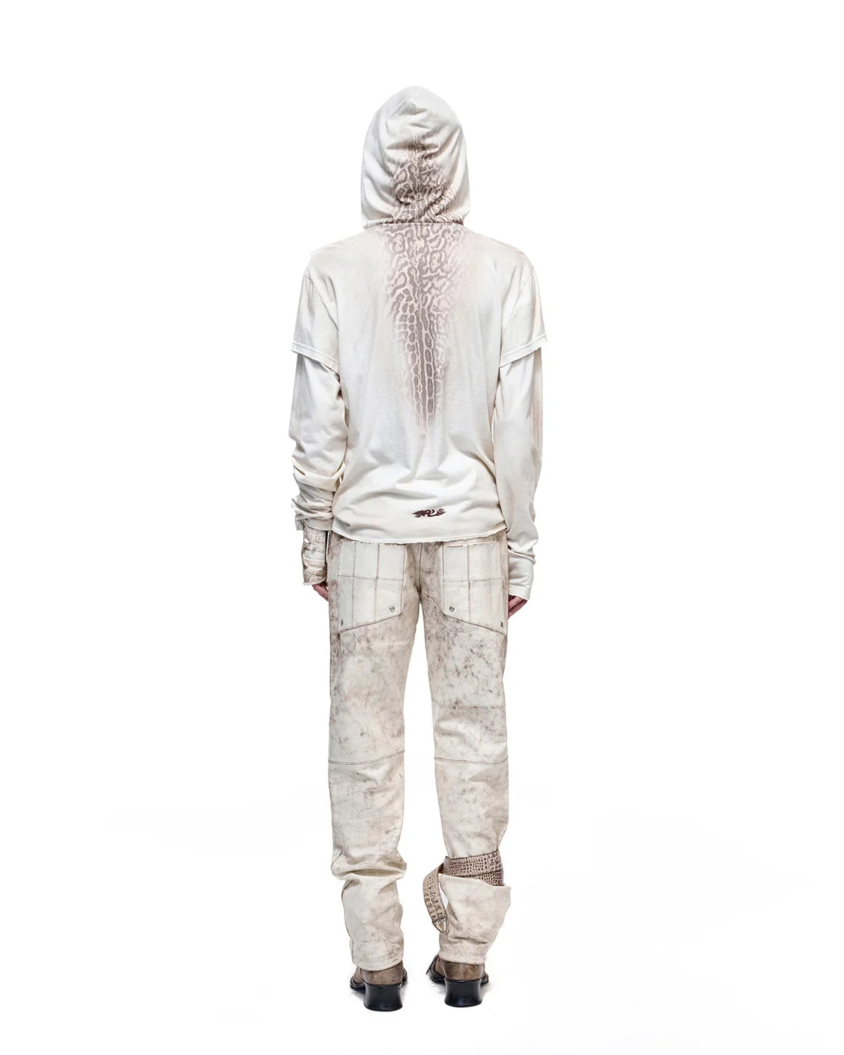 Personsoul Double-Layer Animal Print Hoodie