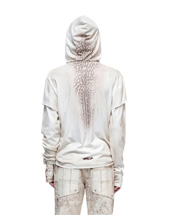 Personsoul Double-Layer Animal Print Hoodie