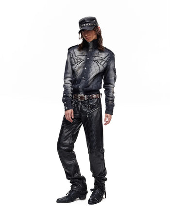 Personsoul Armor-Panel Slim-Fit Jacket Black
