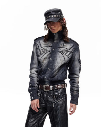 Personsoul Armor-Panel Slim-Fit Jacket Black