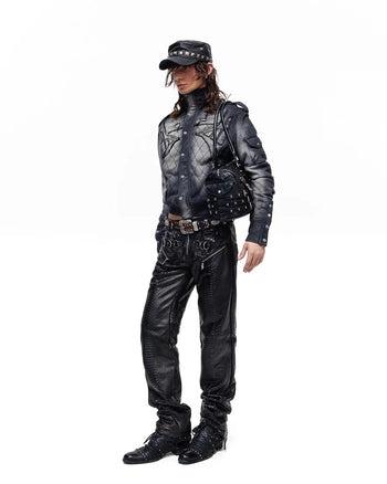 Personsoul Armor-Panel Slim-Fit Jacket Black