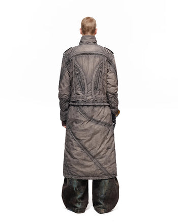 Personsoul Detachable Stand-Collar Padded Coat