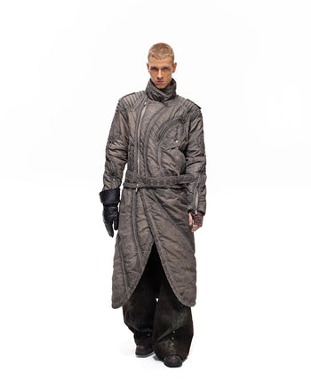 Personsoul Detachable Stand-Collar Padded Coat