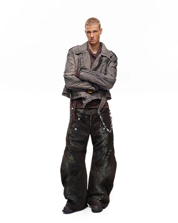 Personsoul Detachable Stand-Collar Padded Coat
