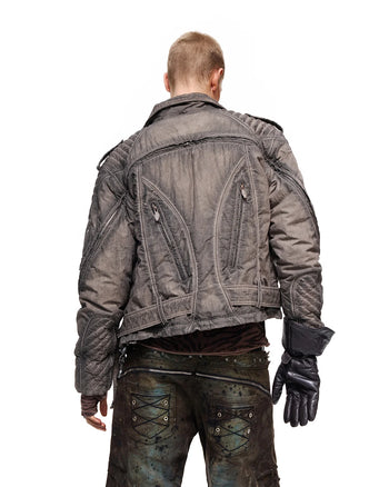 Personsoul Detachable Stand-Collar Padded Coat