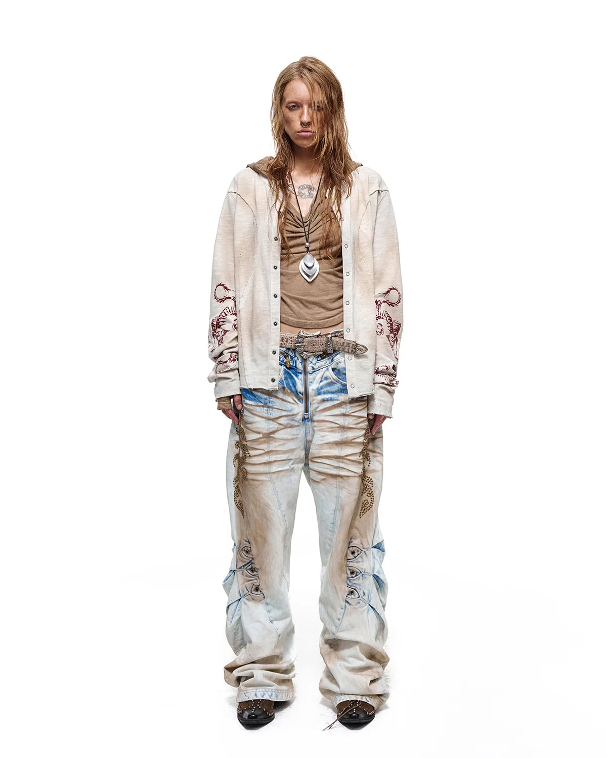 Personsoul Structured Cardigan White