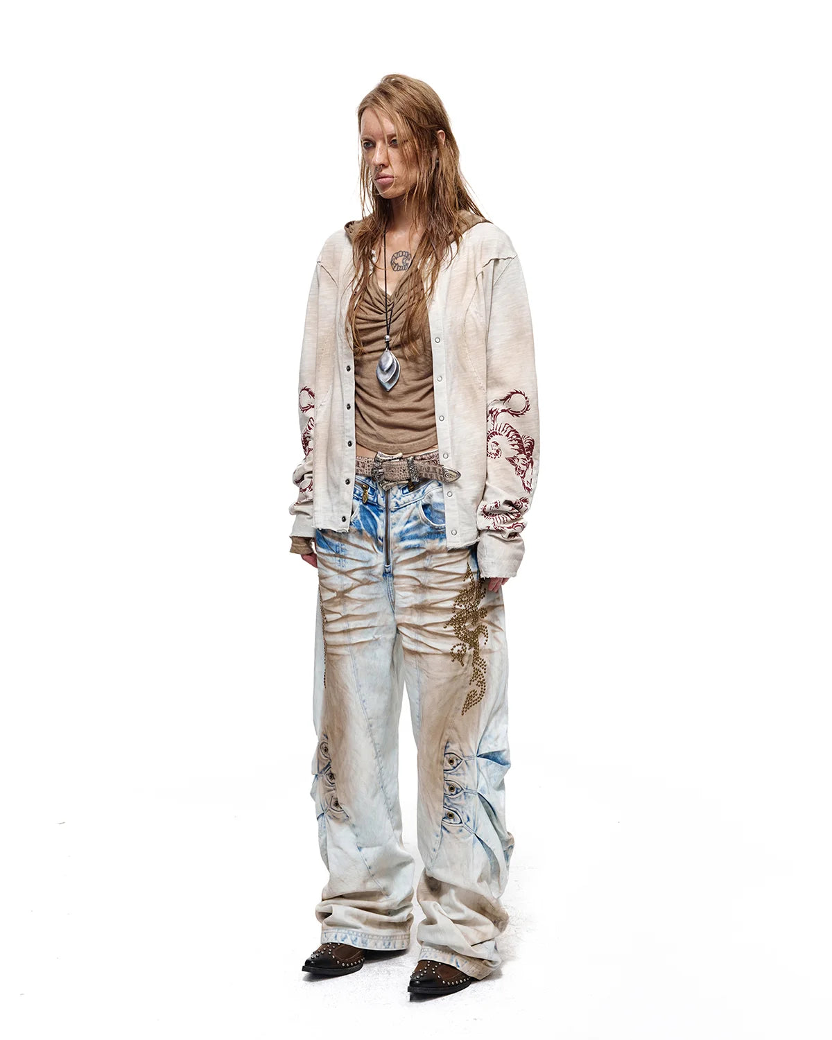 Personsoul Structured Cardigan White