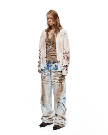 Personsoul Structured Cardigan White