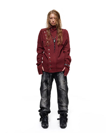 Personsoul Slim-Fit-Jeans mit Spiralreißverschluss