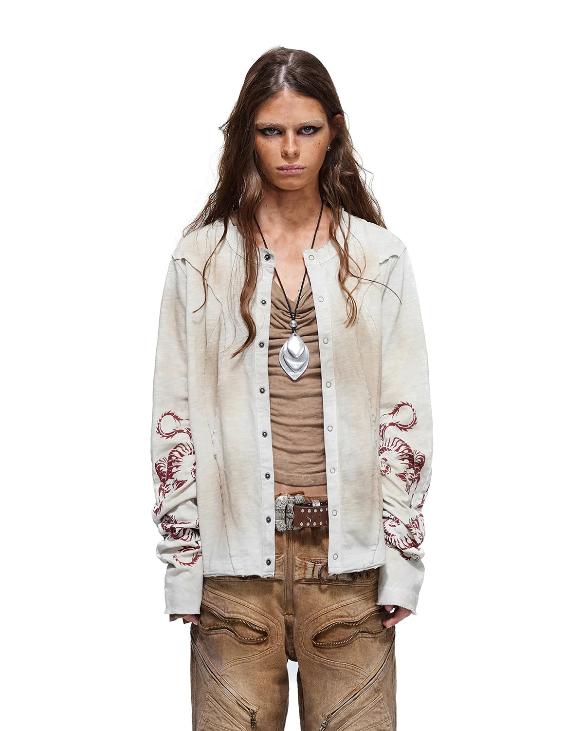 Personsoul Structured Cardigan White