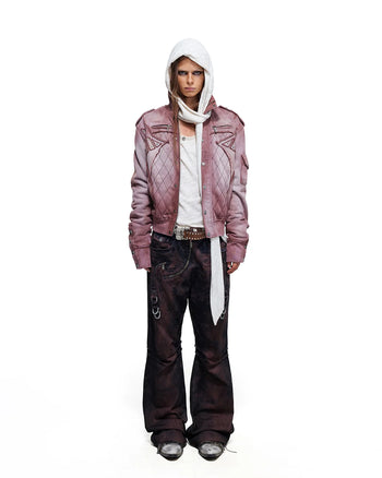Personsoul Armor-Panel Slim-Fit Jacket Red