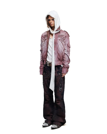Personsoul Armor-Panel Slim-Fit Jacket Red