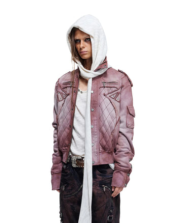 Personsoul Armor-Panel Slim-Fit Jacket Red