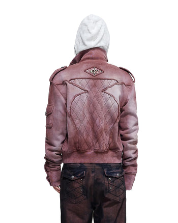 Personsoul Armor-Panel Slim-Fit Jacket Red