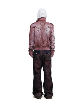 Personsoul Armor-Panel Slim-Fit Jacket Red