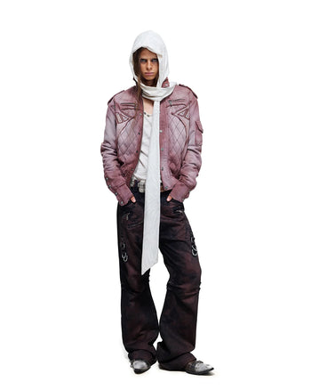 Personsoul Armor-Panel Slim-Fit Jacket Red