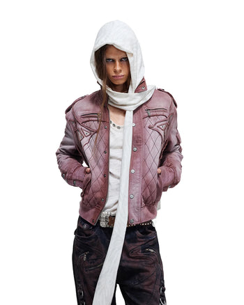 Personsoul Armor-Panel Slim-Fit Jacket Red