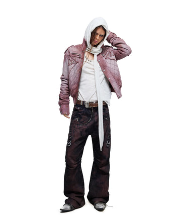 Personsoul Armor-Panel Slim-Fit Jacket Red