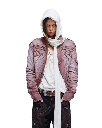 Personsoul Armor-Panel Slim-Fit Jacket Red