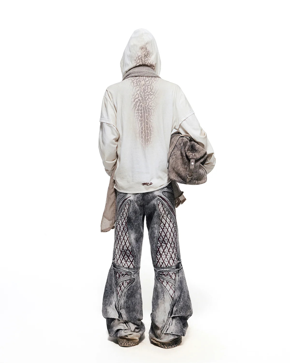 Personsoul Double-Layer Animal Print Hoodie