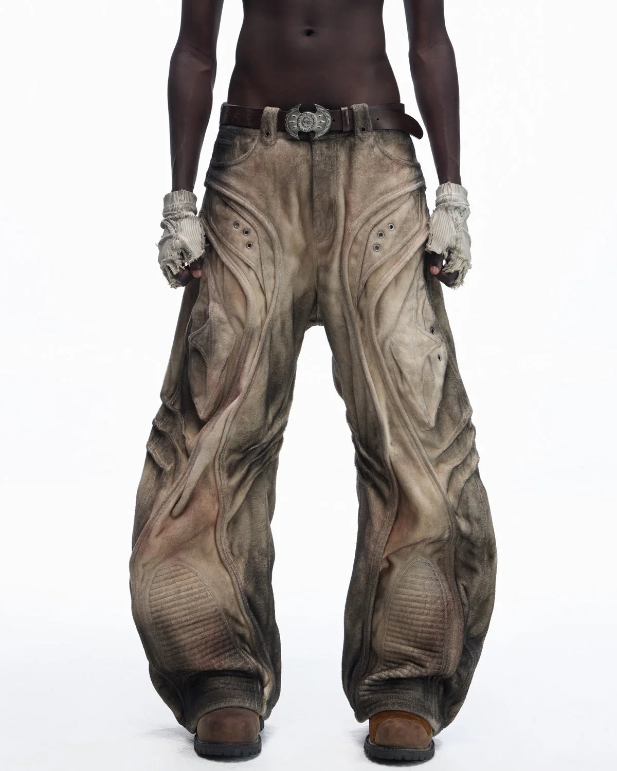 Personsoul Brushed Aged Scimitar Denim Jeans