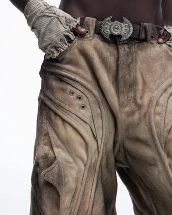 Personsoul Brushed Aged Scimitar Denim Jeans