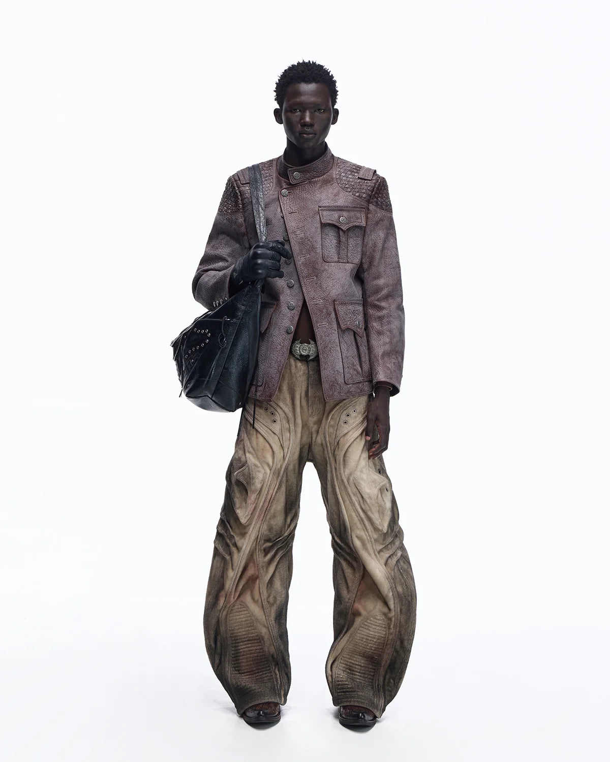 Personsoul Brushed Aged Scimitar Denim Jeans